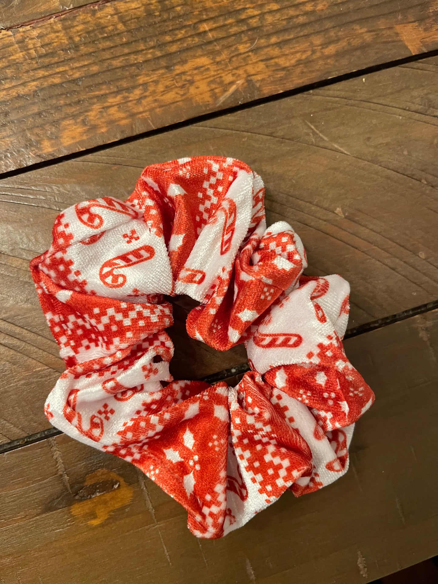 Candy Cane Scrunchie