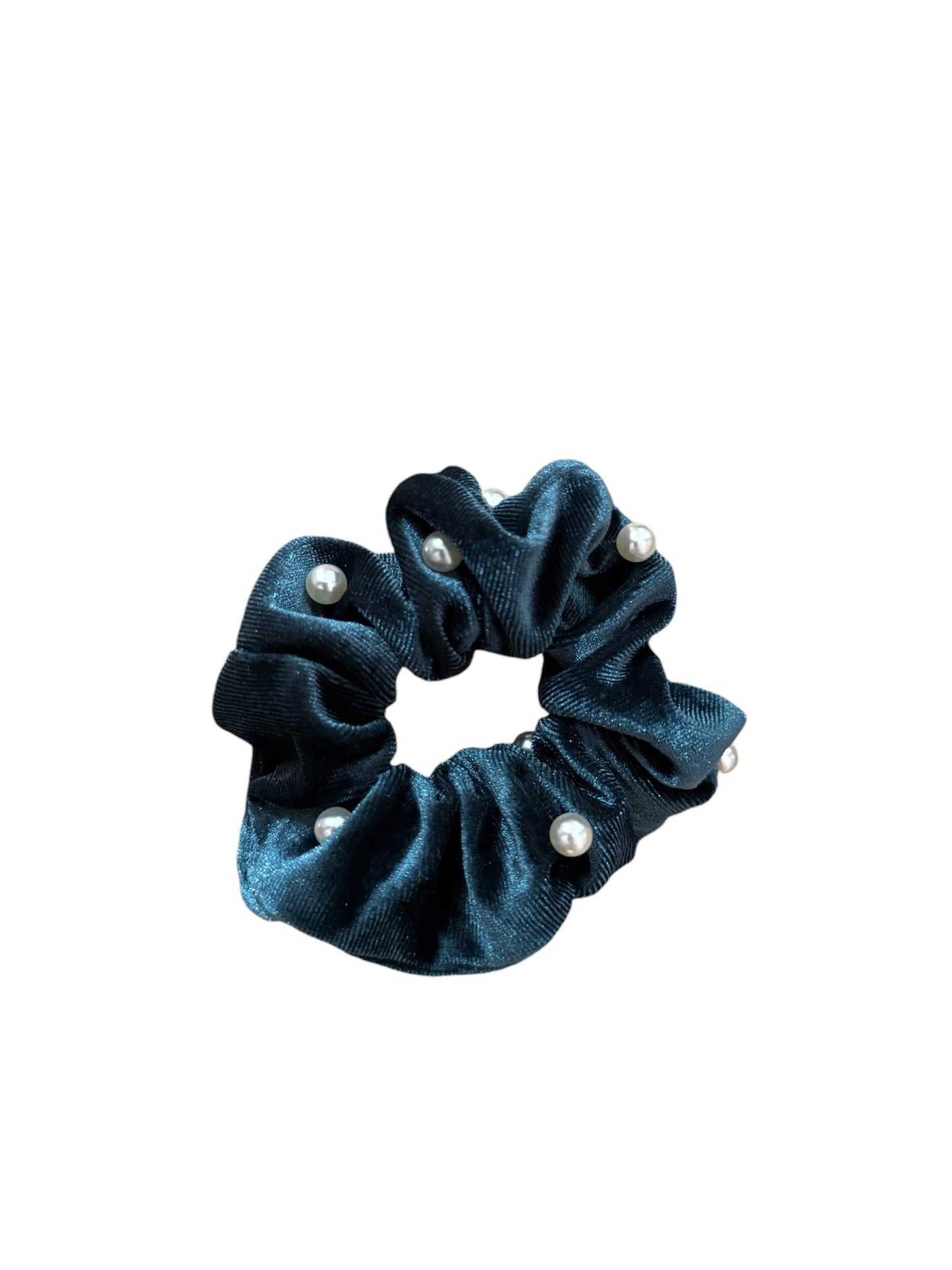 Velvety Pearl Scrunchie