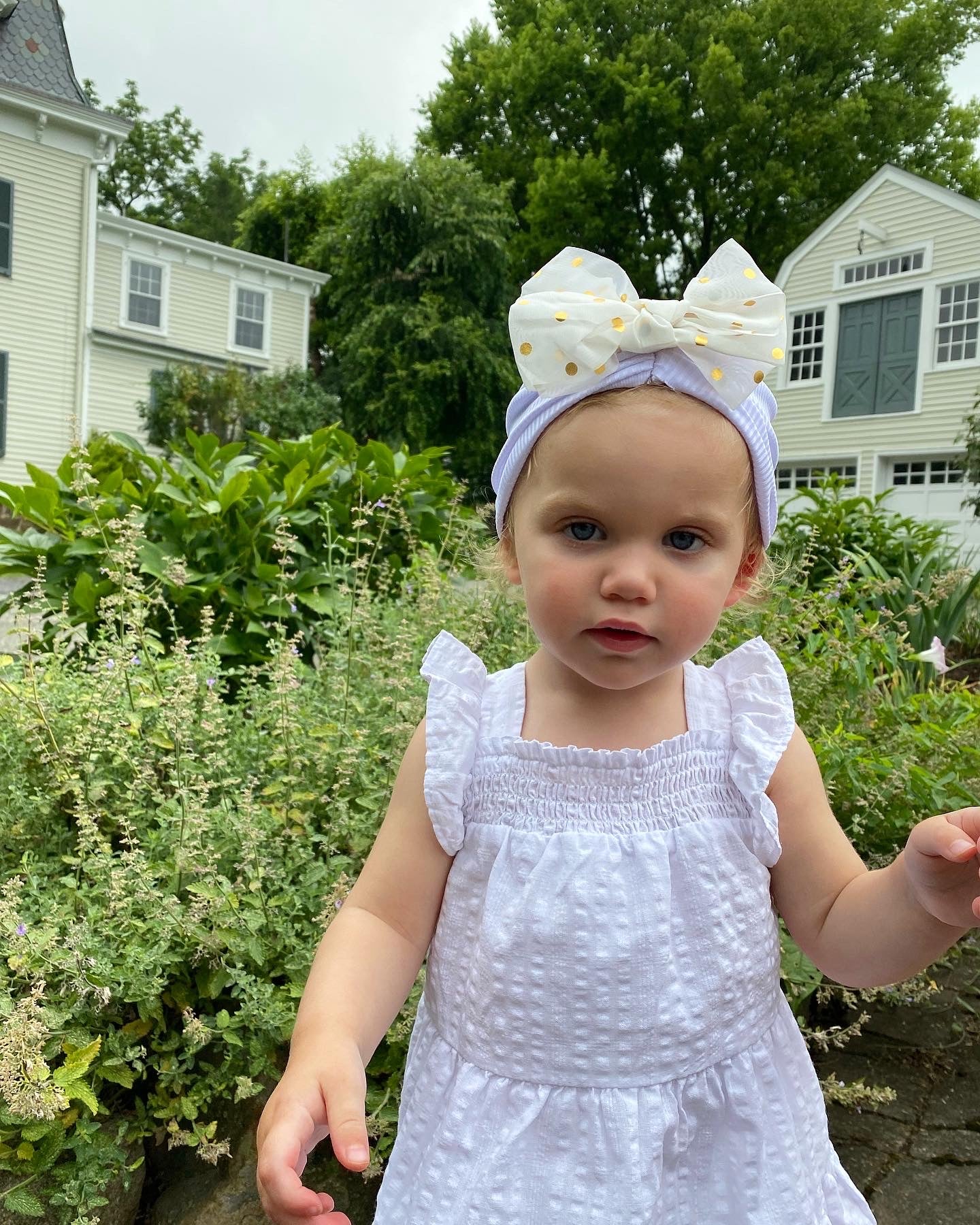 Polka Dot Bow Turban for babies/kids