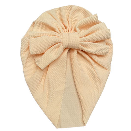 Seamless Textured Bow Turban for babies