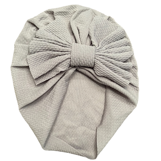 Seamless Textured Bow Turban for babies