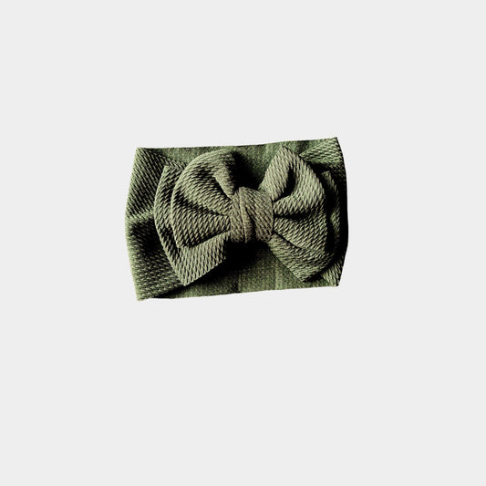 Seamless Textured Bow Band for babies