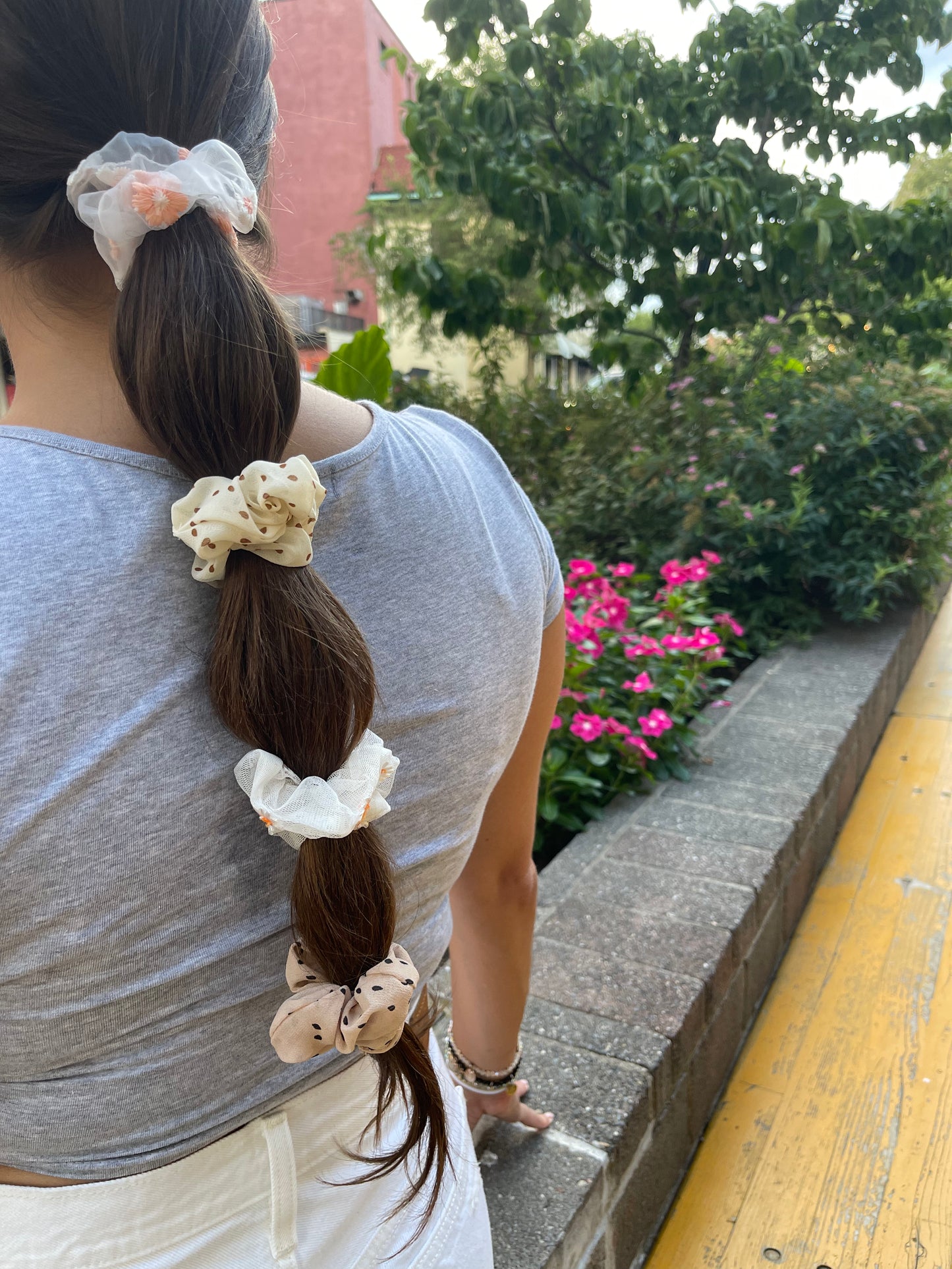 Polka Dot Scrunchie