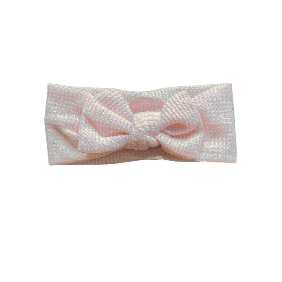 Waffle bow headband for babies