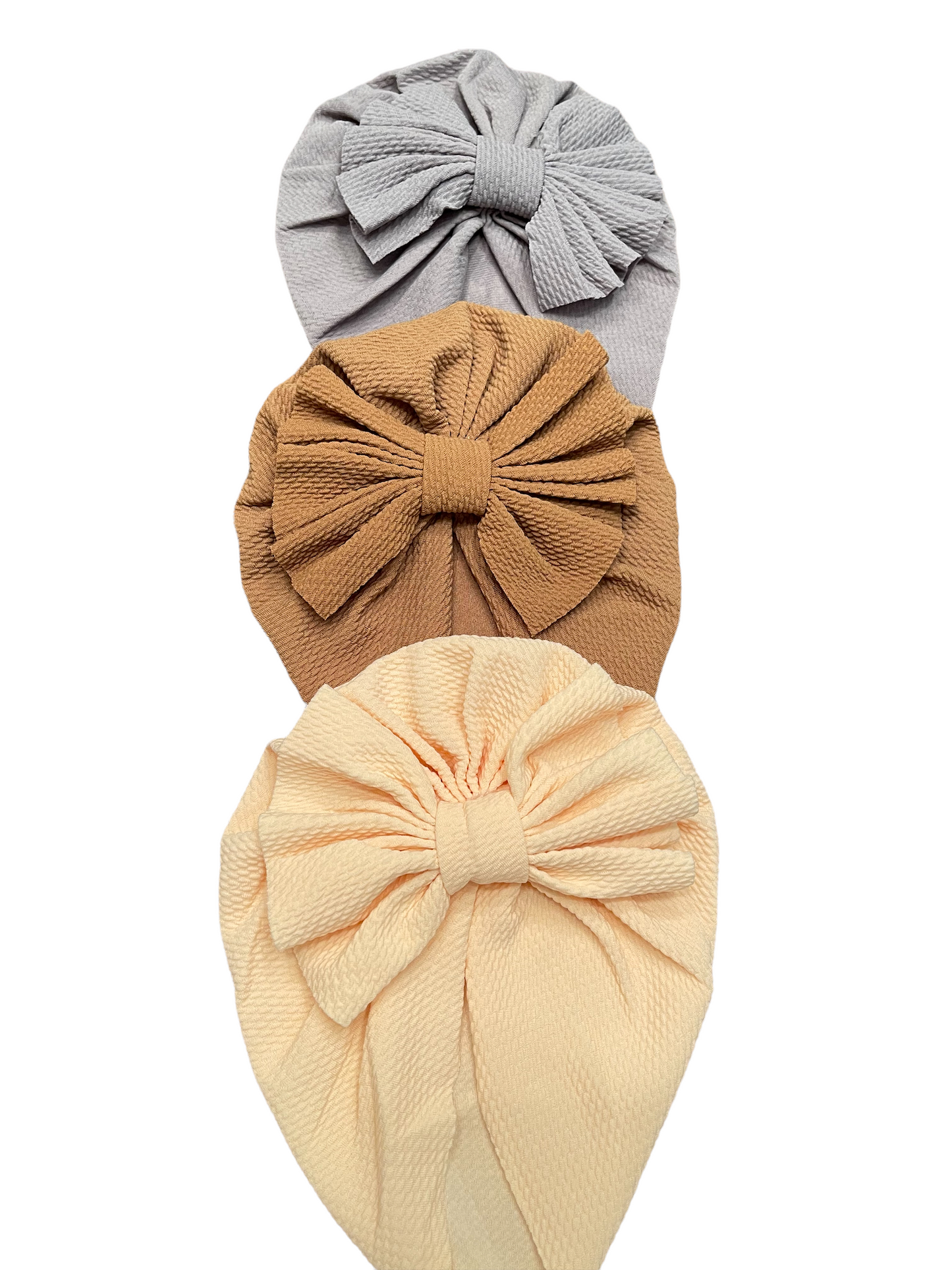 Seamless Textured Bow Turban for babies