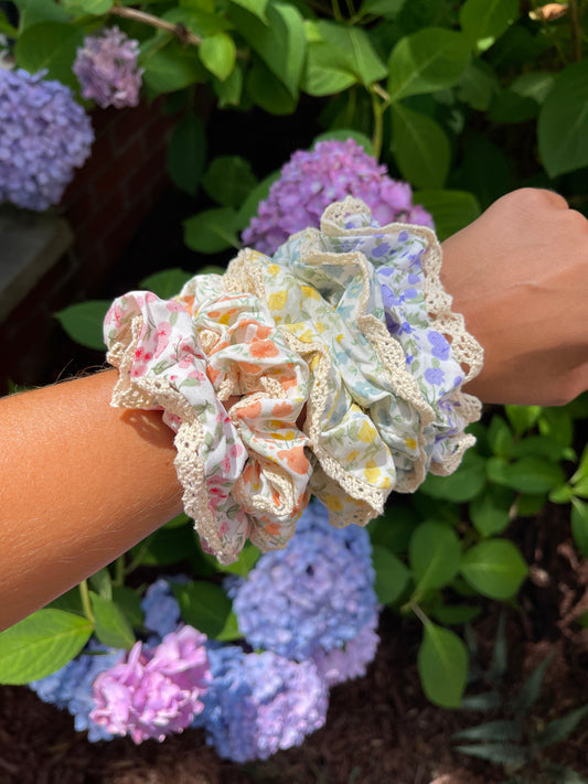 Floral Scrunchie