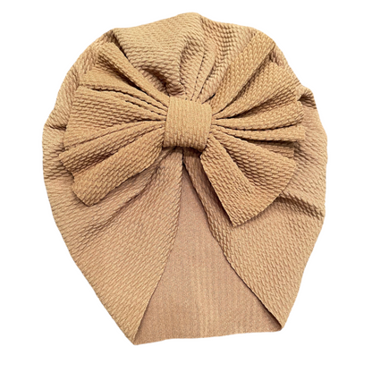 Seamless Textured Bow Turban for babies