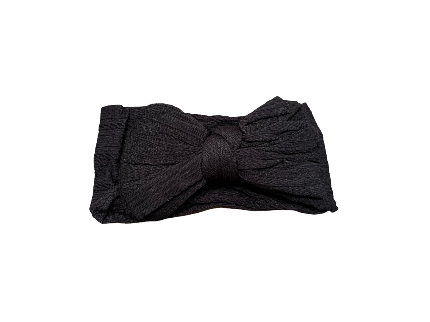 Textured stretchy bow headband